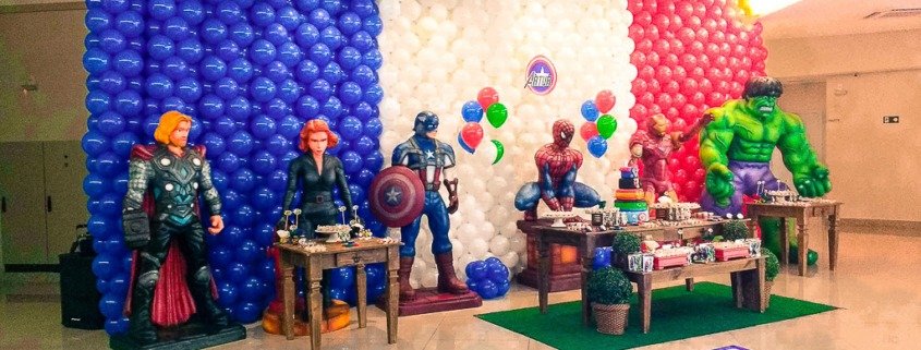 Festa Vingadores Infantil da Marvel - heróis