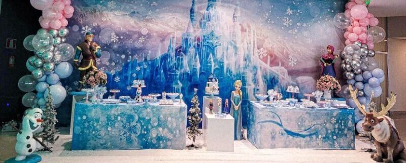 festa frozen luxo